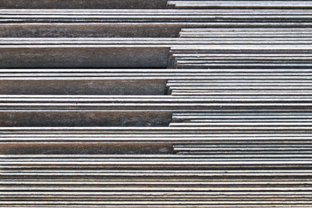 Roof tiles stacked in warehouses , backgroundの写真素材