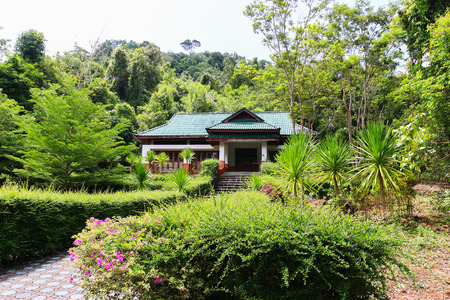 Pavilion in the park of Thailand の写真素材