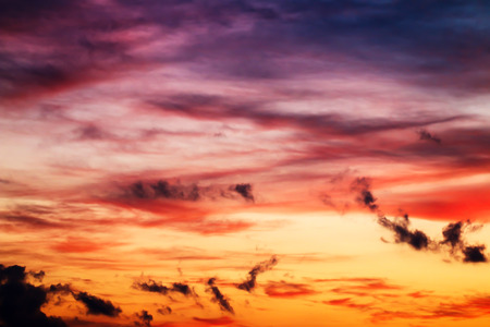 clouds on sky in the evening. Sky backgroundの写真素材