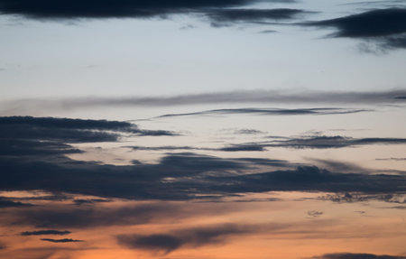 clouds on sky in the evening. Sky background