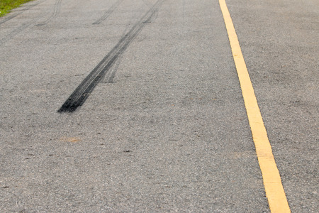 Brake lines of cars on the road.の写真素材