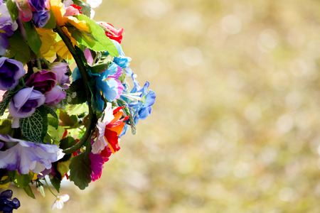 Colorful decoration artificial flowerの写真素材