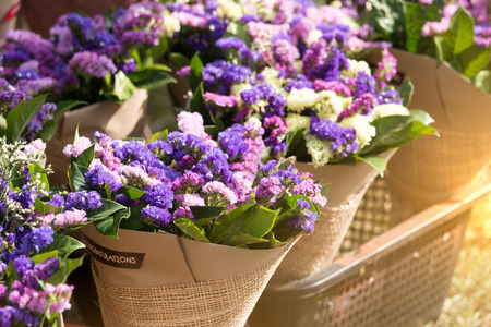 Bouquet of flowers ,Vintage beautiful colored flowers.の写真素材