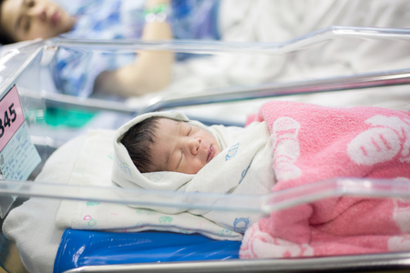 cute newborn babyの写真素材