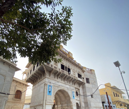 View of an architectural building in Rajasthan, India