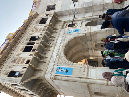 Unidentified people visit the Kolkata Tower in Kolkata, West Bengal, India. Kolkata Tower is a symbol of Kolkata.の写真素材