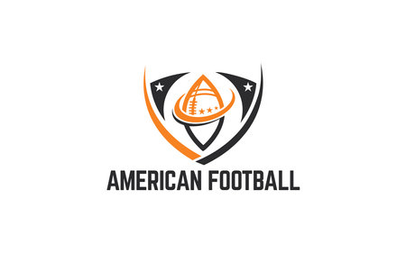 American Football Logo Designs Template - Football badge vectorのイラスト素材