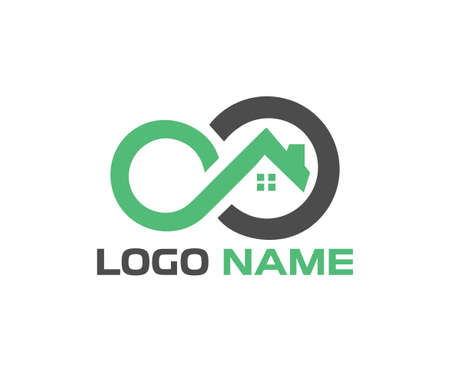 Infinity Home Logo Template - vectorのイラスト素材