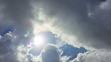 Cloudscape has been developing in gorgeous form. The vast blue sky and clouds sky on sunny day.の写真素材