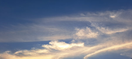 Cloudscape has been developing in gorgeous form. The sky is full of beautiful clouds.の写真素材