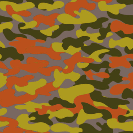 Camouflage seamless pattern background. Classic clothing style masking camo repeat print.の写真素材