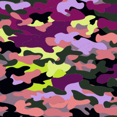 Camouflage Seamless Pattern. Classic clothing style masking camo repeat print.の写真素材
