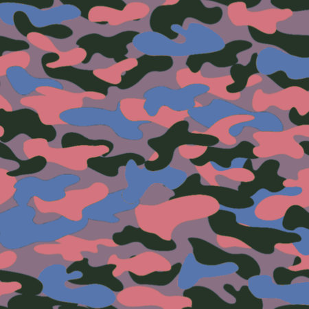 Camouflage seamless pattern. Classic clothing style masking camo repeat print.の写真素材