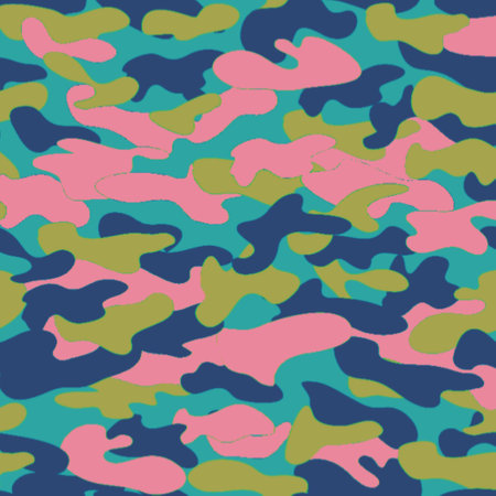 Camouflage Seamless Pattern. Vector Camouflage Backgroundの写真素材