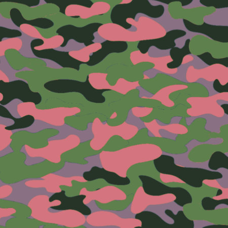 Camouflage seamless pattern. Classic clothing style masking camo repeat print.の写真素材