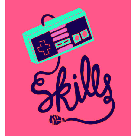 Vector illustration of a silhouette of a first aid kit on a pink background.