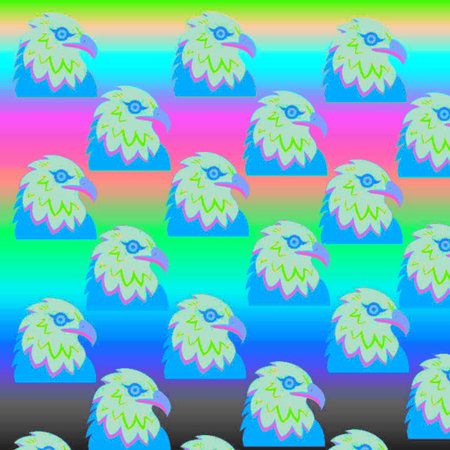 Seamless background pattern with a variety of multicolored lines.の写真素材