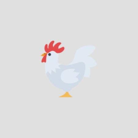 Rooster icon in flat style isolated on grey background. Vector illustration.の写真素材