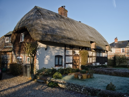 Cottage house,village old house in Eglandのeditorial素材