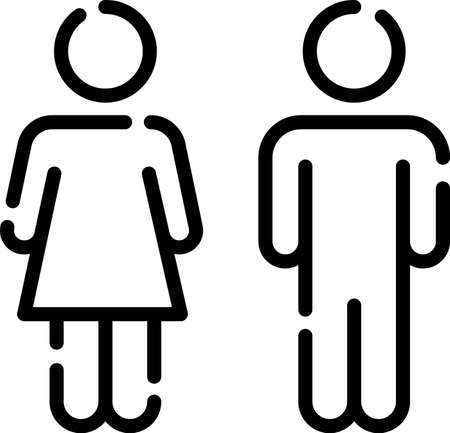 A couple was playing marblesのイラスト素材