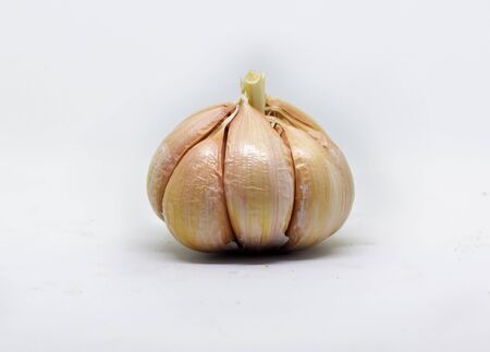 fresh aroma cooking Garlic Cloves and bulbの写真素材