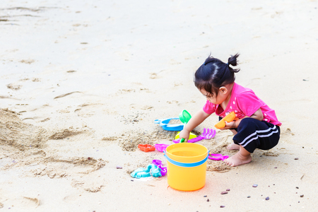 A children play toy with sand on the beach.の写真素材