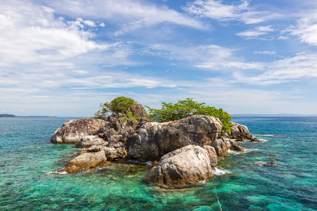 a beautiful tropical island in thailand and blue sky.の写真素材