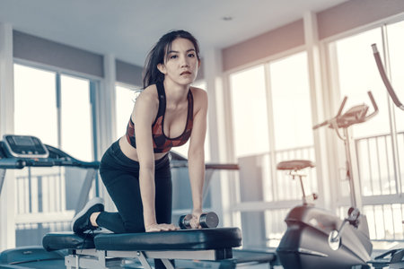 Young woman exercise in the gym