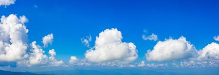 Blue sky and beautiful cloud. Background concept.の写真素材