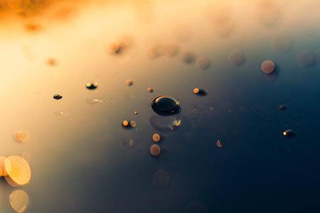 Water drops on glass. Nature background concept.