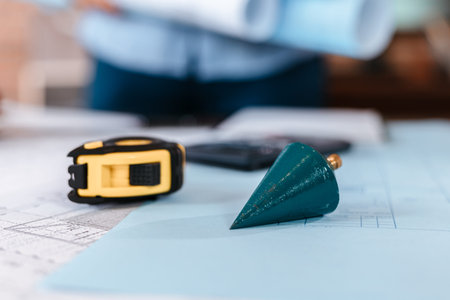 Tool of engineer and architecture for drawing and planing on the table.
