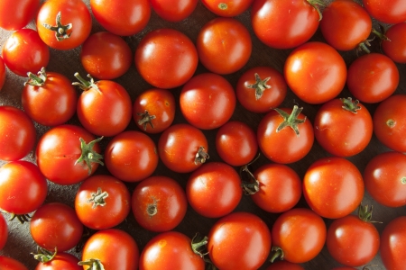 Tomatoes background.の写真素材