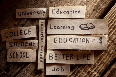 Education concept. Better life, job, future, motivation studies.の写真素材