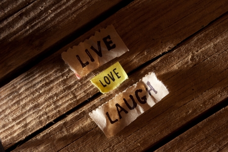 The words "live, laugh, love".の写真素材