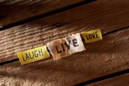 The words "live, laugh, love".の写真素材