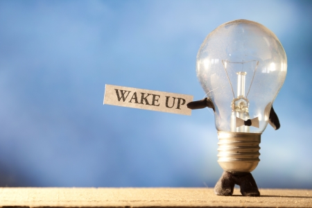 wake upの写真素材