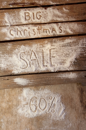 Big Christmas sale sixty percent discountの写真素材