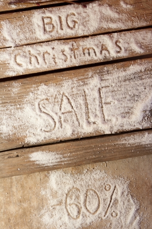 Big Christmas sale sixty percent discountの写真素材