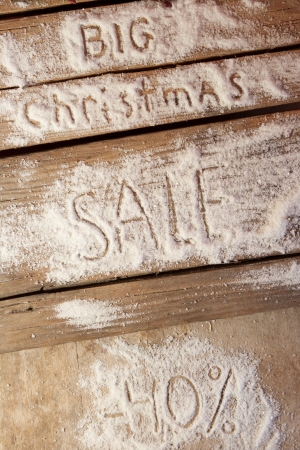 Big Christmas sale forty percent discountの写真素材