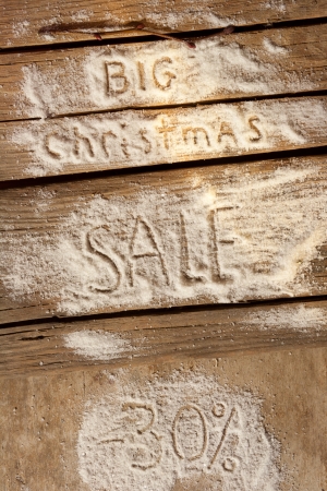 Big Christmas sale thirty percent discountの写真素材