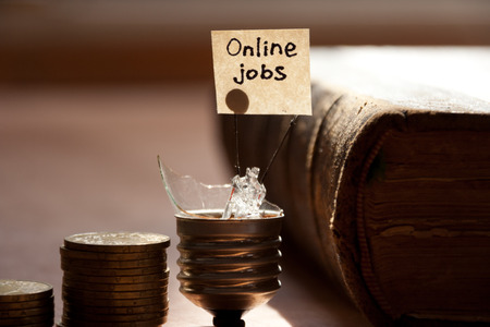 Online job conceptの写真素材
