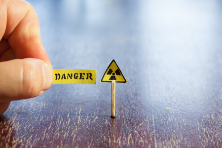 Nuclear danger warning の写真素材