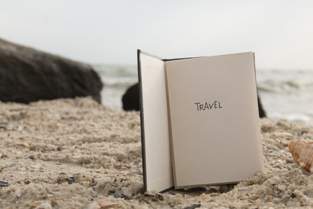 Travel - Inscription on the Book. Travel Concept.の写真素材