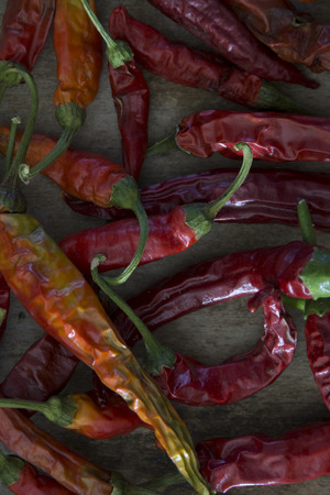 Hot red chili or chilli pepperの写真素材