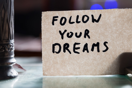 conceptual image follow your dreamsの写真素材