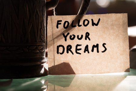 conceptual image follow your dreamsの写真素材