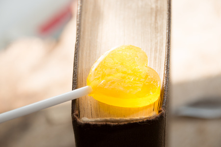 lollipop heart shaped, love backgroundの写真素材