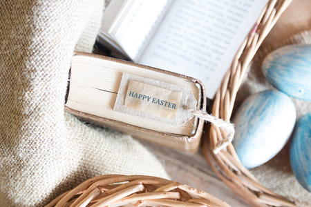 eggs and easter cardの写真素材