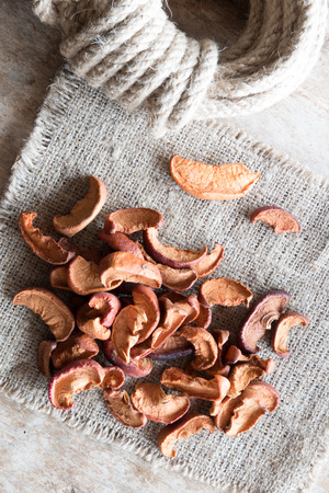 Dried applesの写真素材