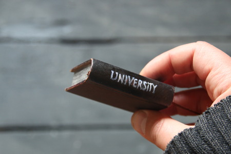 Book with the inscription University. Soft focusの写真素材